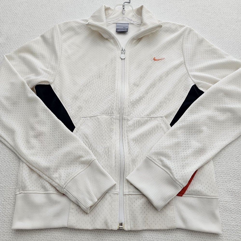 Vintage Nike Track Jacket Lightweight Full zip Woman's size 8-10 Nylon - Picture 9 of 16